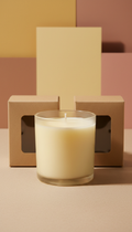 Kraft Wrapped Candle Duo