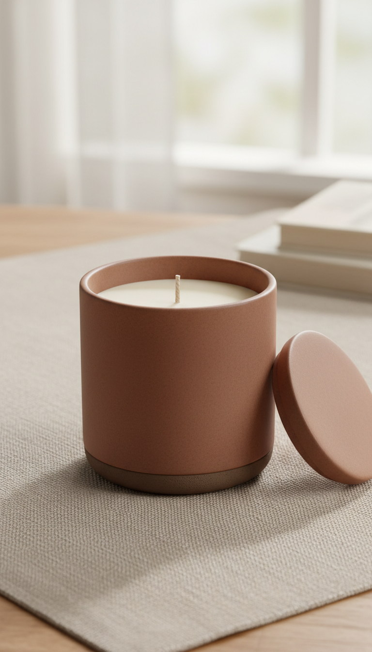 Ceramic Vessel Hearth Candle
