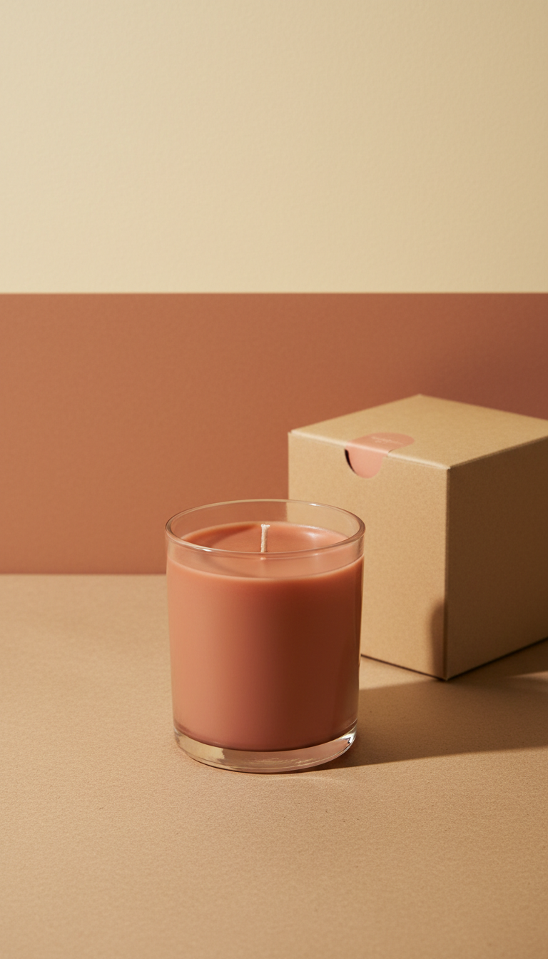 Beeswax Candle with Earthy Scent